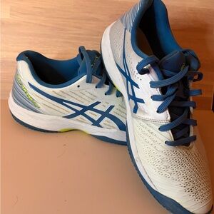 ASICS Aqua and yellow TENNIS shoes